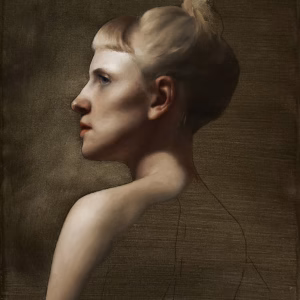 Raluca Neferu - Amelia - Studiu De Portret În Ulei