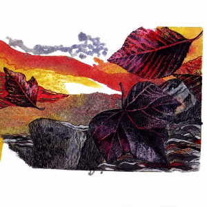 Raluca Neferu - Amurg - Mixed Media Pe Hârtie